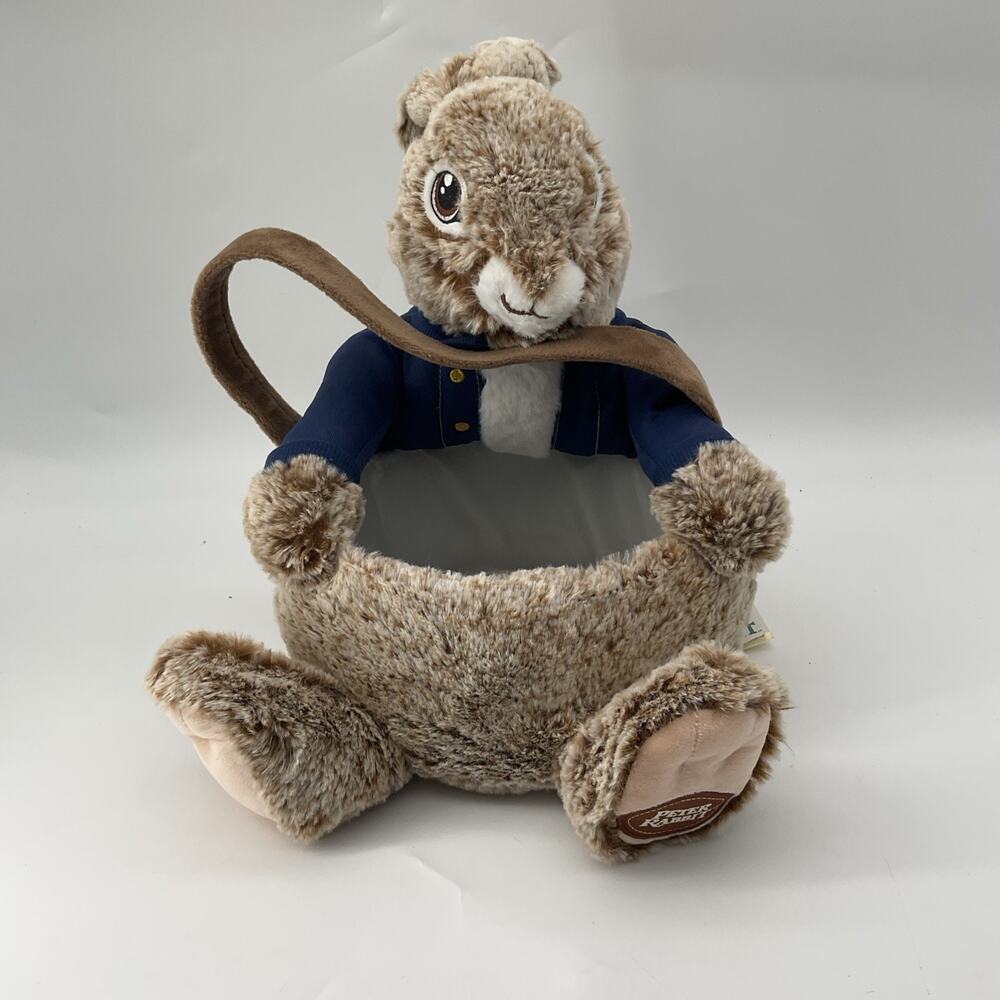 Peter Rabbit Easter Basket Dan Dee Plush Brown Bunny Stuffed Animal 2021